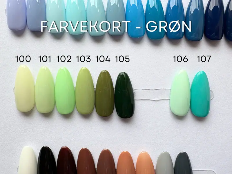 Farvekort – grøn